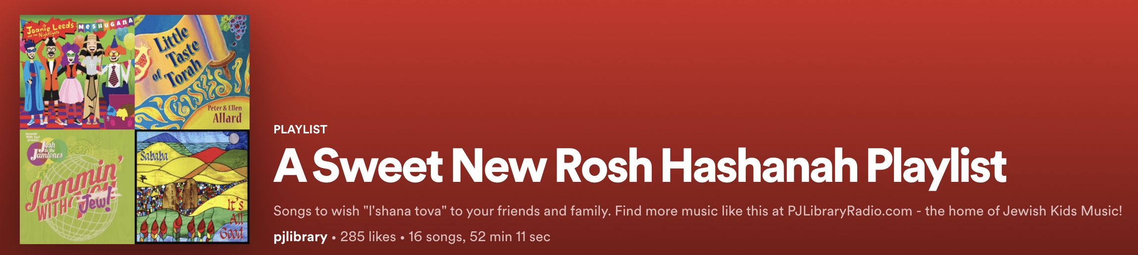 A sweet new Rosh Hashanah Playlist on spotify!